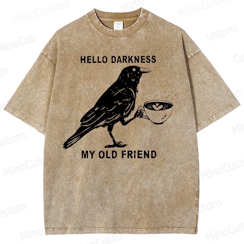 Hello, Darkness, My Old Friend Washed T-Shirt 