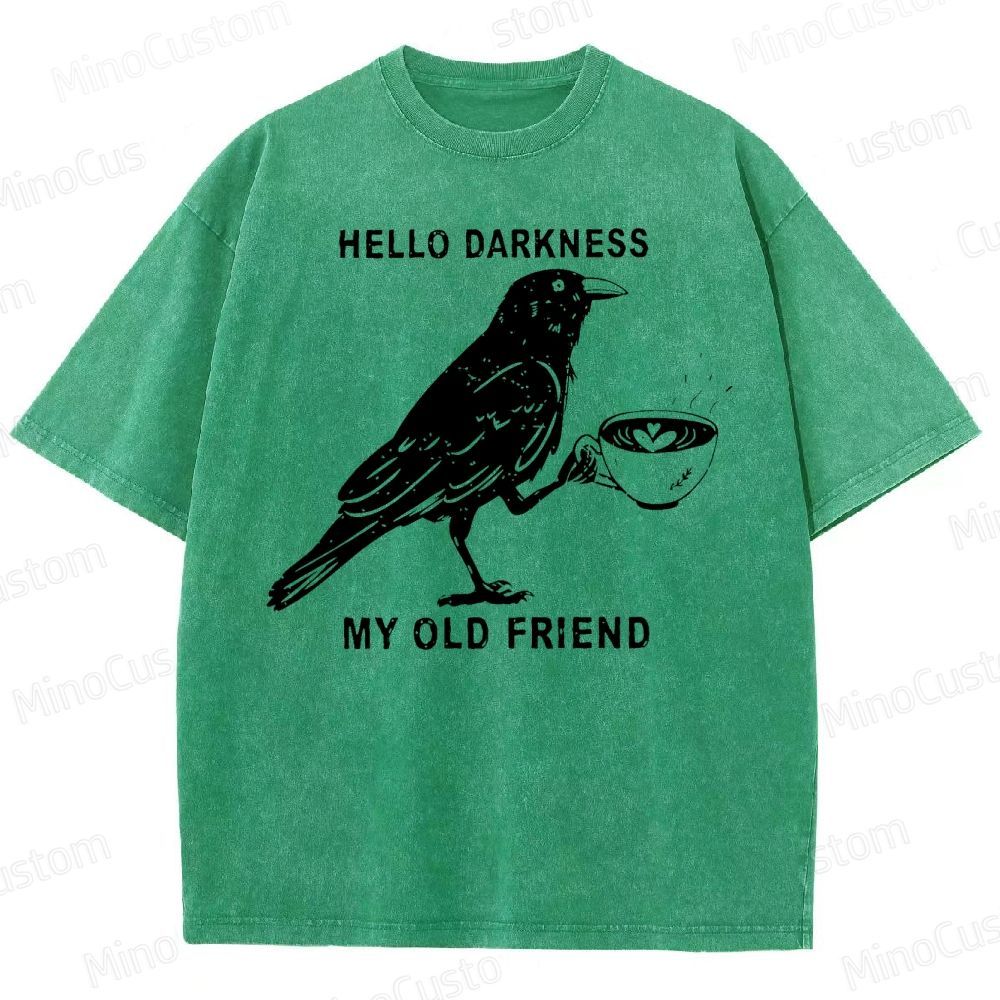 Hello, Darkness, My Old Friend Washed T-Shirt 