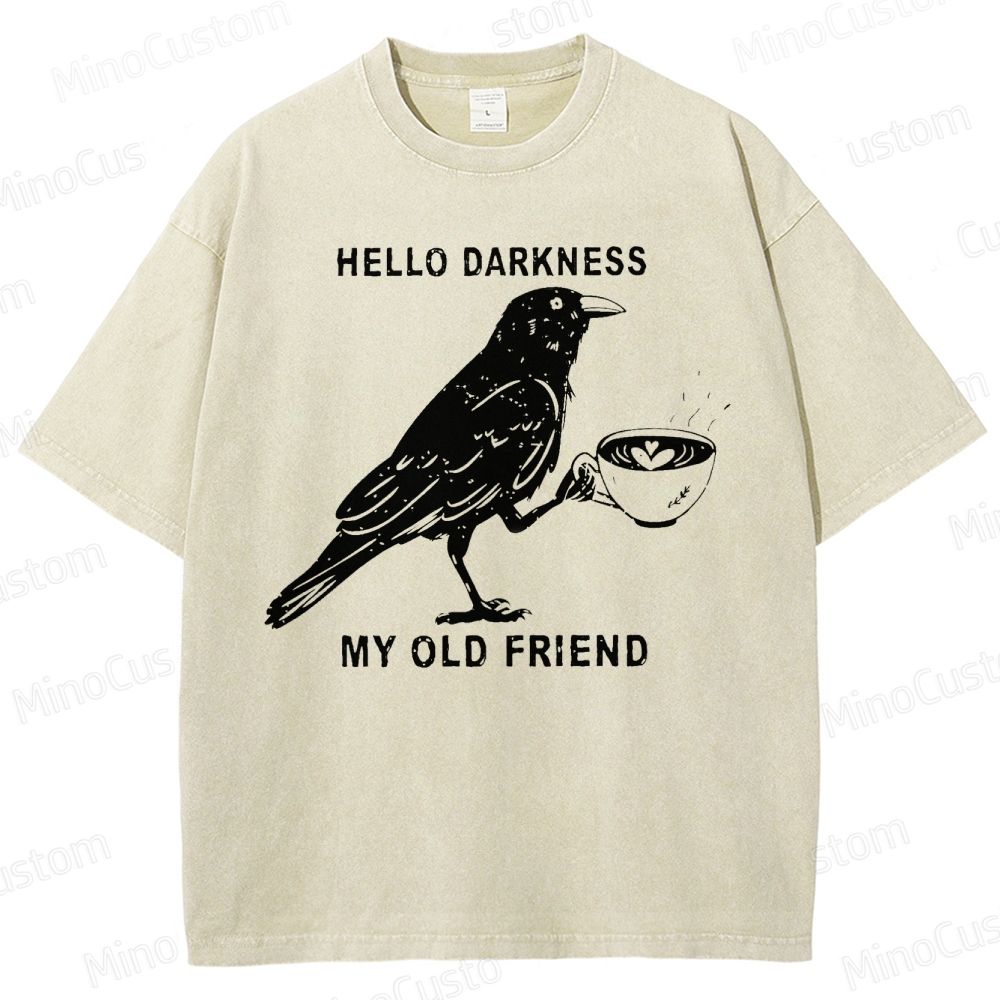 Hello, Darkness, My Old Friend Washed T-Shirt 