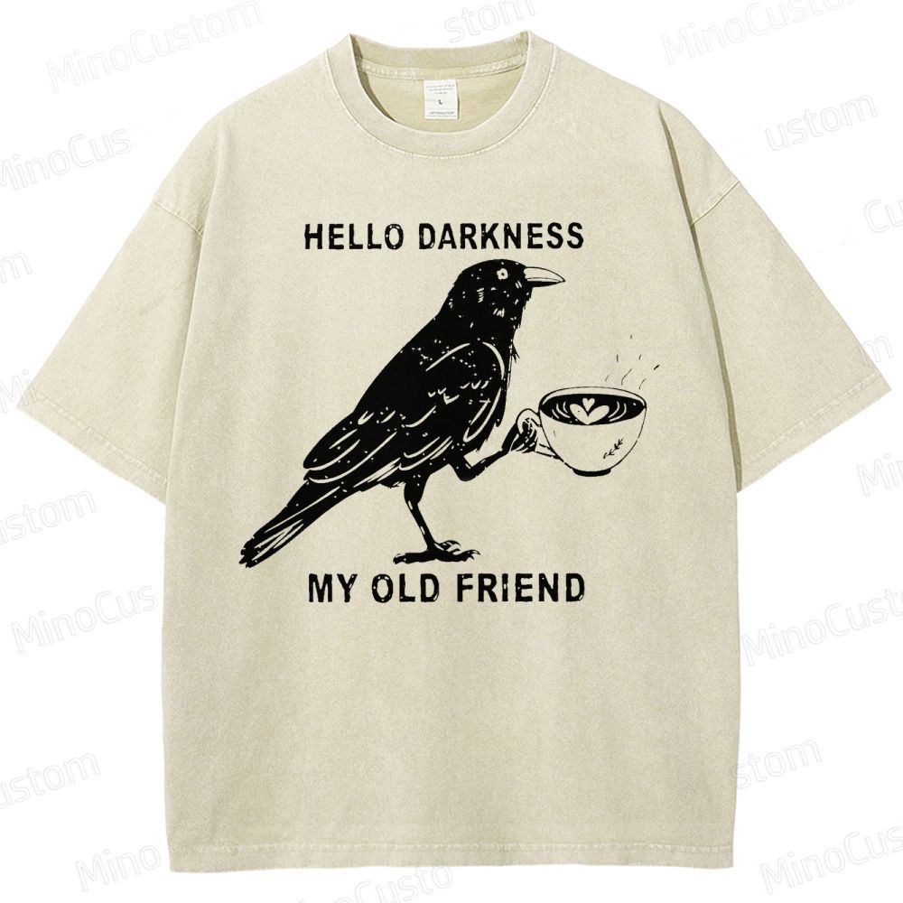 Hello, Darkness, My Old Friend Washed T-Shirt 