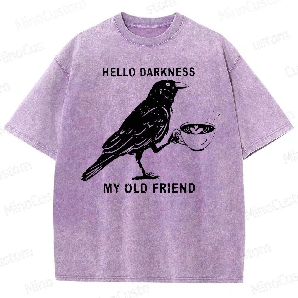 Hello, Darkness, My Old Friend Washed T-Shirt 