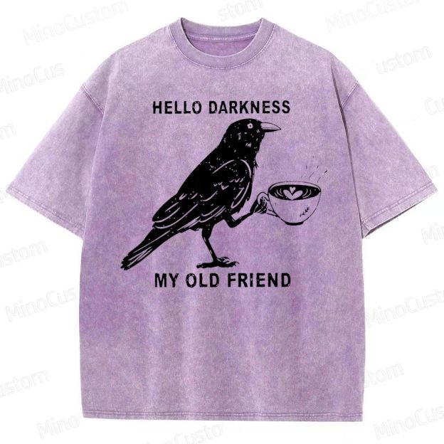 Hello, Darkness, My Old Friend Washed T-Shirt 