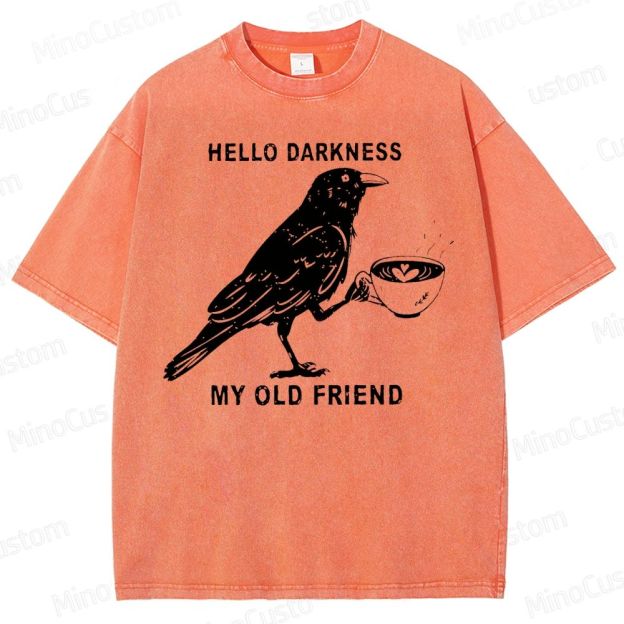 Hello, Darkness, My Old Friend Washed T-Shirt 