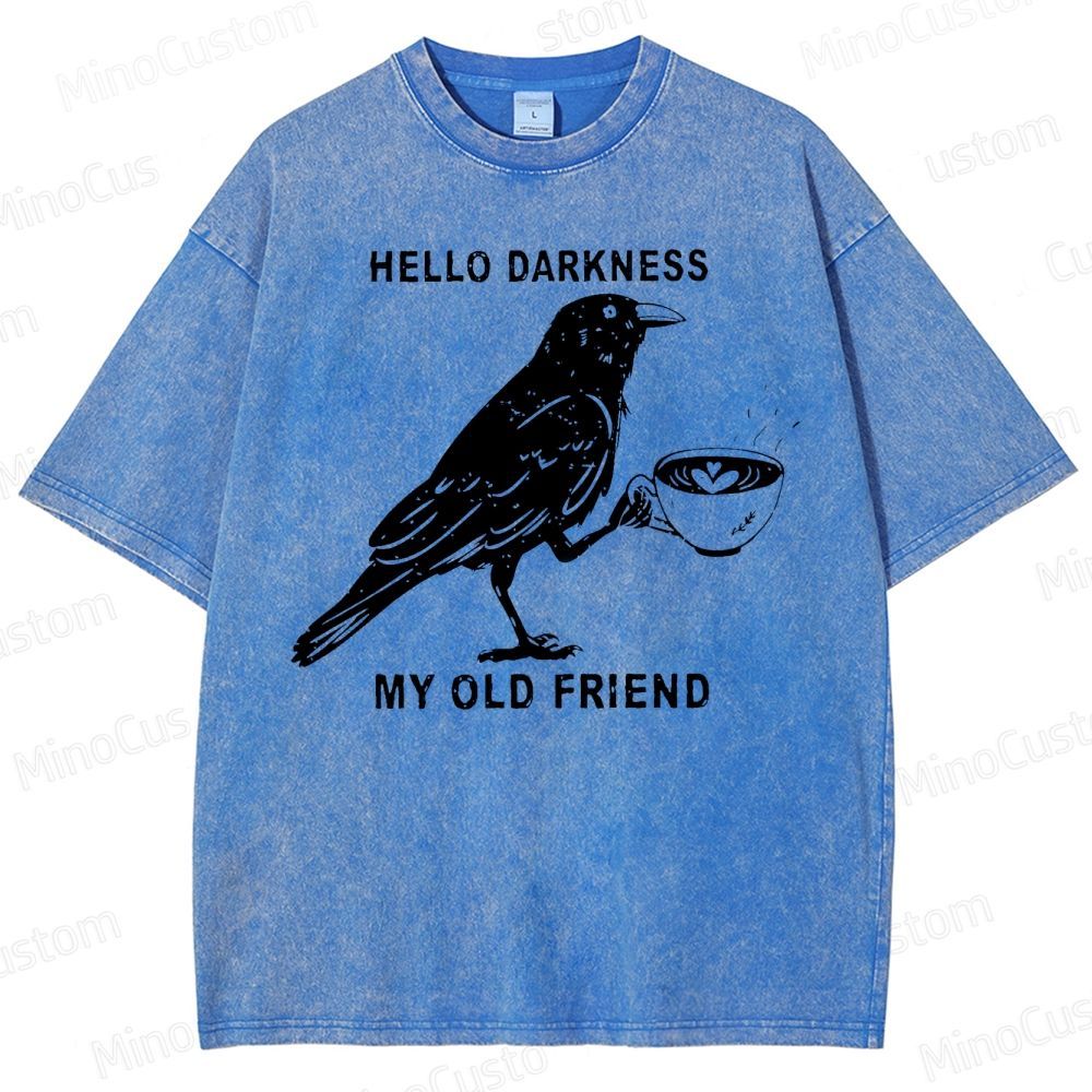 Hello, Darkness, My Old Friend Washed T-Shirt 