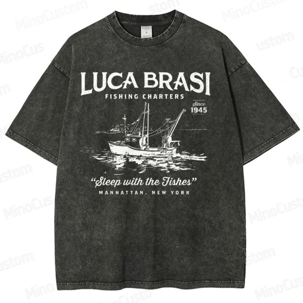 Luca Brasi Fishing Charters Washed T-Shirt 