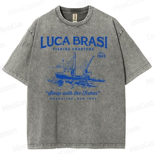 Luca Brasi Fishing Charters Washed T-Shirt 
