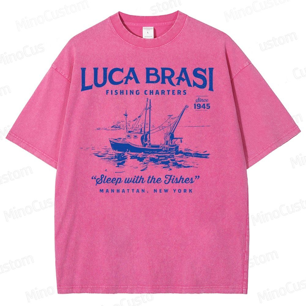 Luca Brasi Fishing Charters Washed T-Shirt 