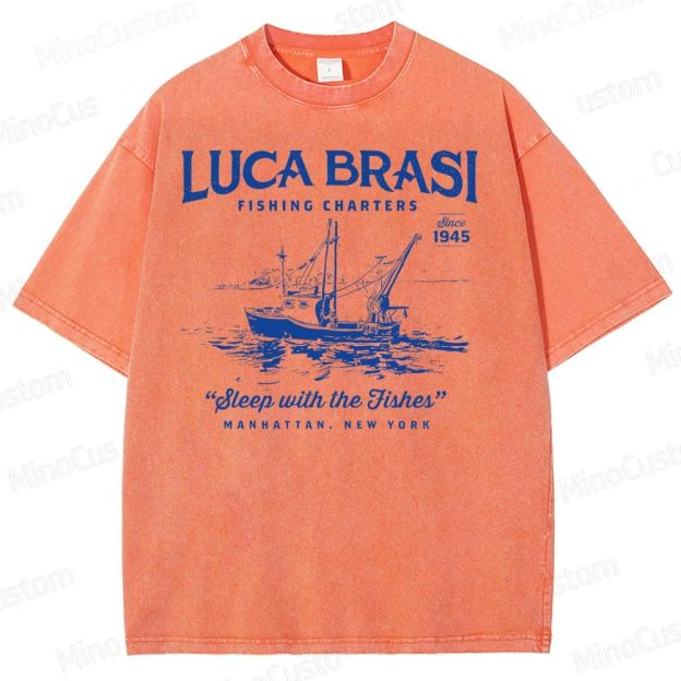 Luca Brasi Fishing Charters Washed T-Shirt 