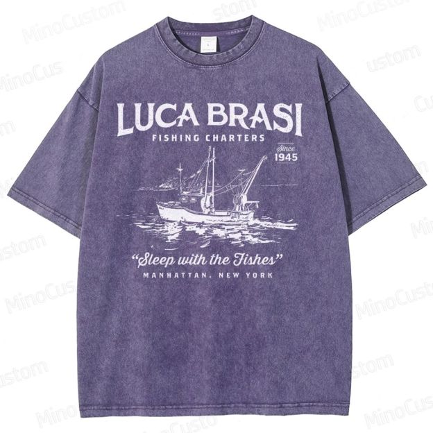 Luca Brasi Fishing Charters Washed T-Shirt 