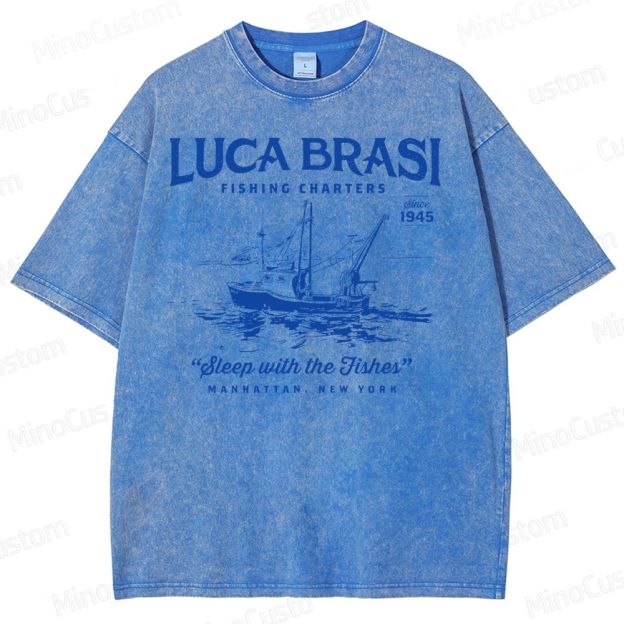 Luca Brasi Fishing Charters Washed T-Shirt 