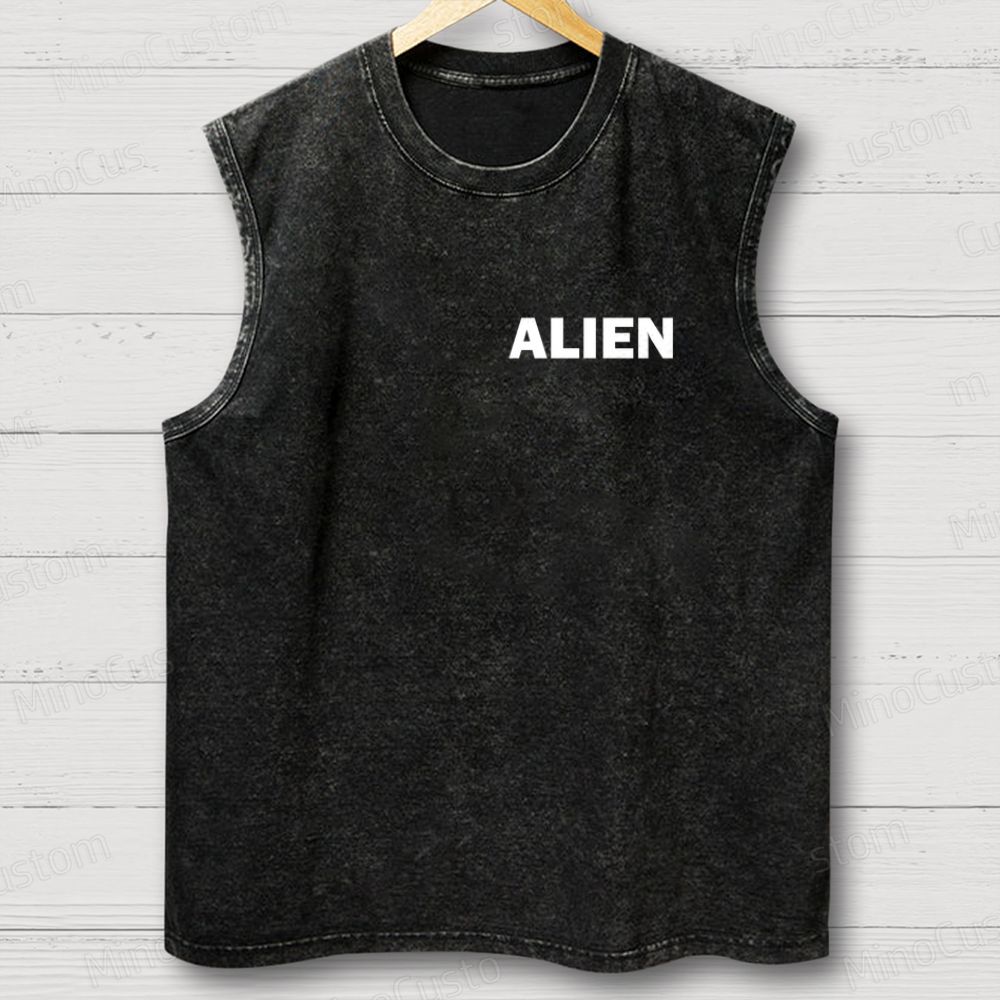 Alien Movie Vintage Washed Tank Top