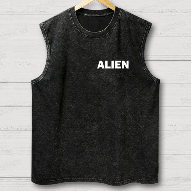 Alien Movie Vintage Washed Tank Top