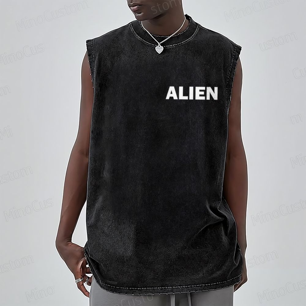 Alien Movie Vintage Washed Tank Top