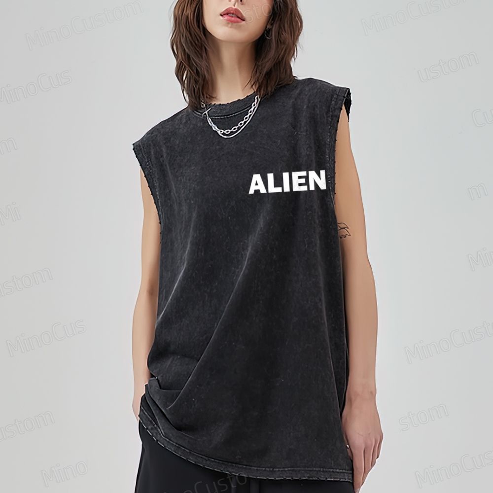 Alien Movie Vintage Washed Tank Top