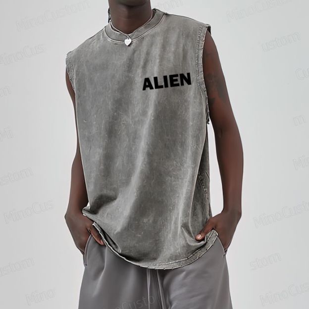 Alien Movie Vintage Washed Tank Top