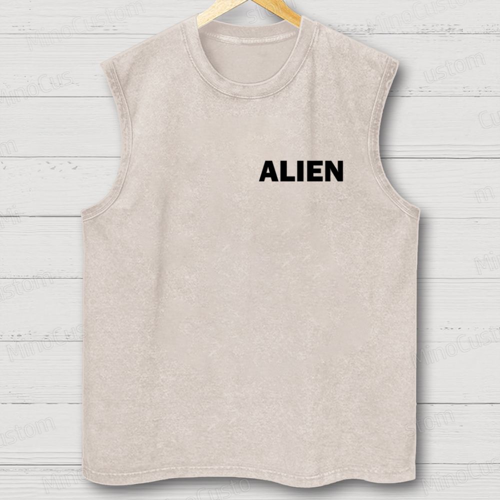 Alien Movie Vintage Washed Tank Top