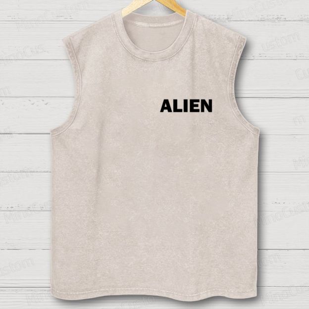 Alien Movie Vintage Washed Tank Top