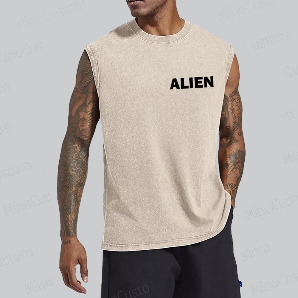 Alien Movie Vintage Washed Tank Top