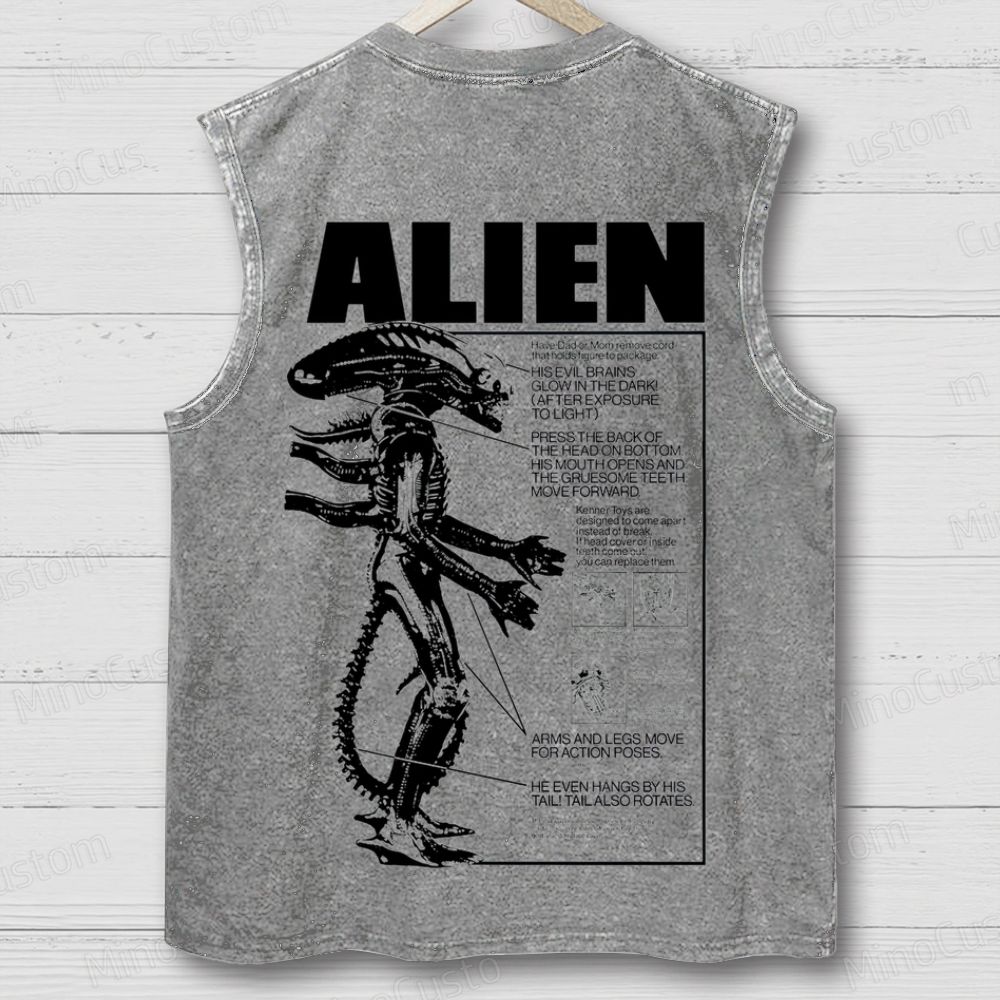 Alien Movie Vintage Washed Tank Top