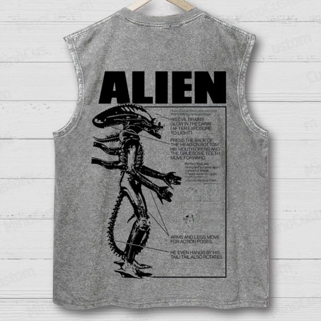 Alien Movie Vintage Washed Tank Top