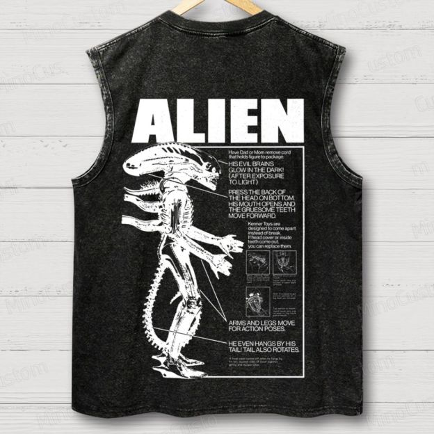 Alien Movie Vintage Washed Tank Top