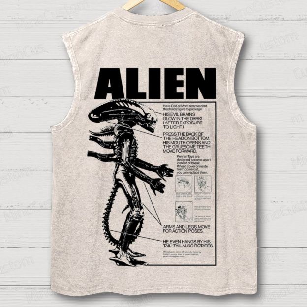 Alien Movie Vintage Washed Tank Top