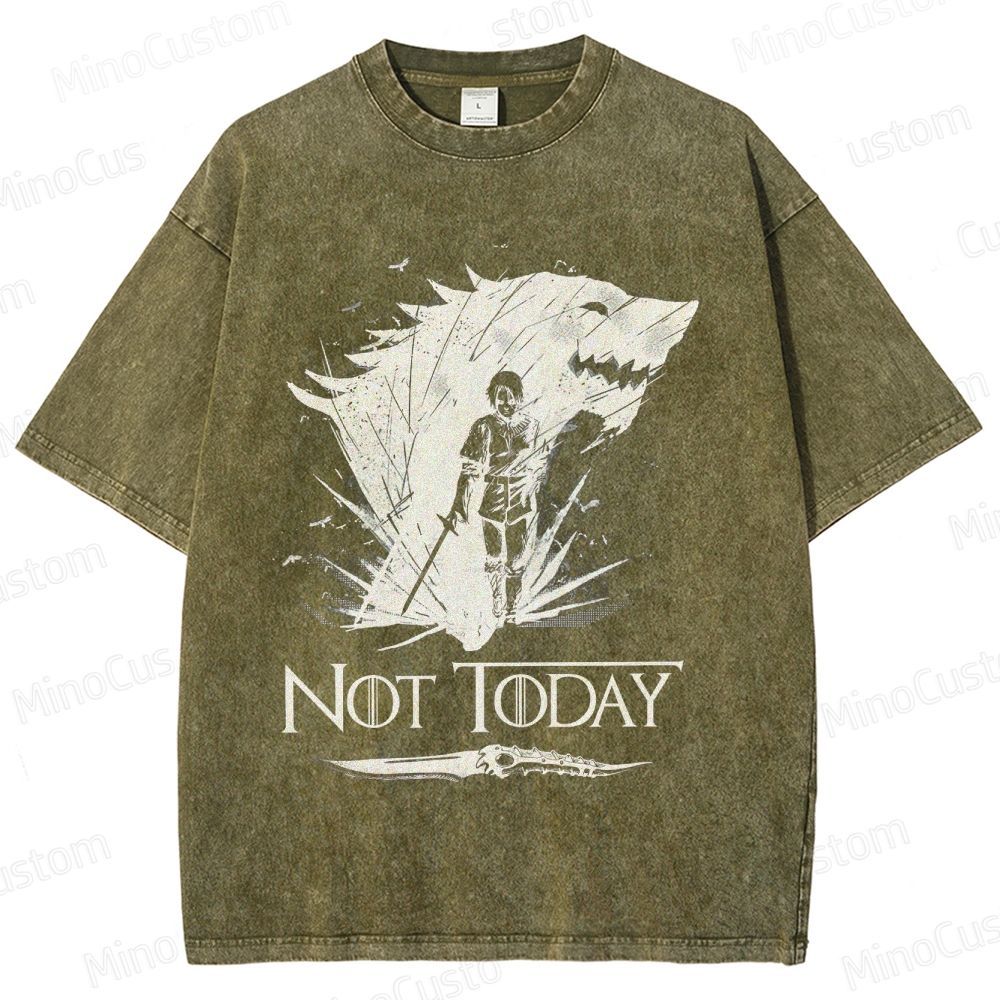 Game of Thrones "Not Today" Washed T - shirt