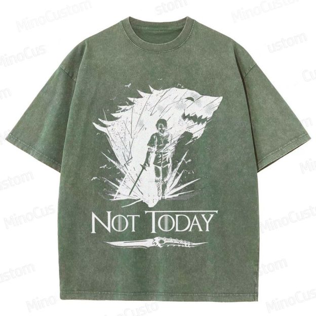 Game of Thrones "Not Today" Washed T - shirt