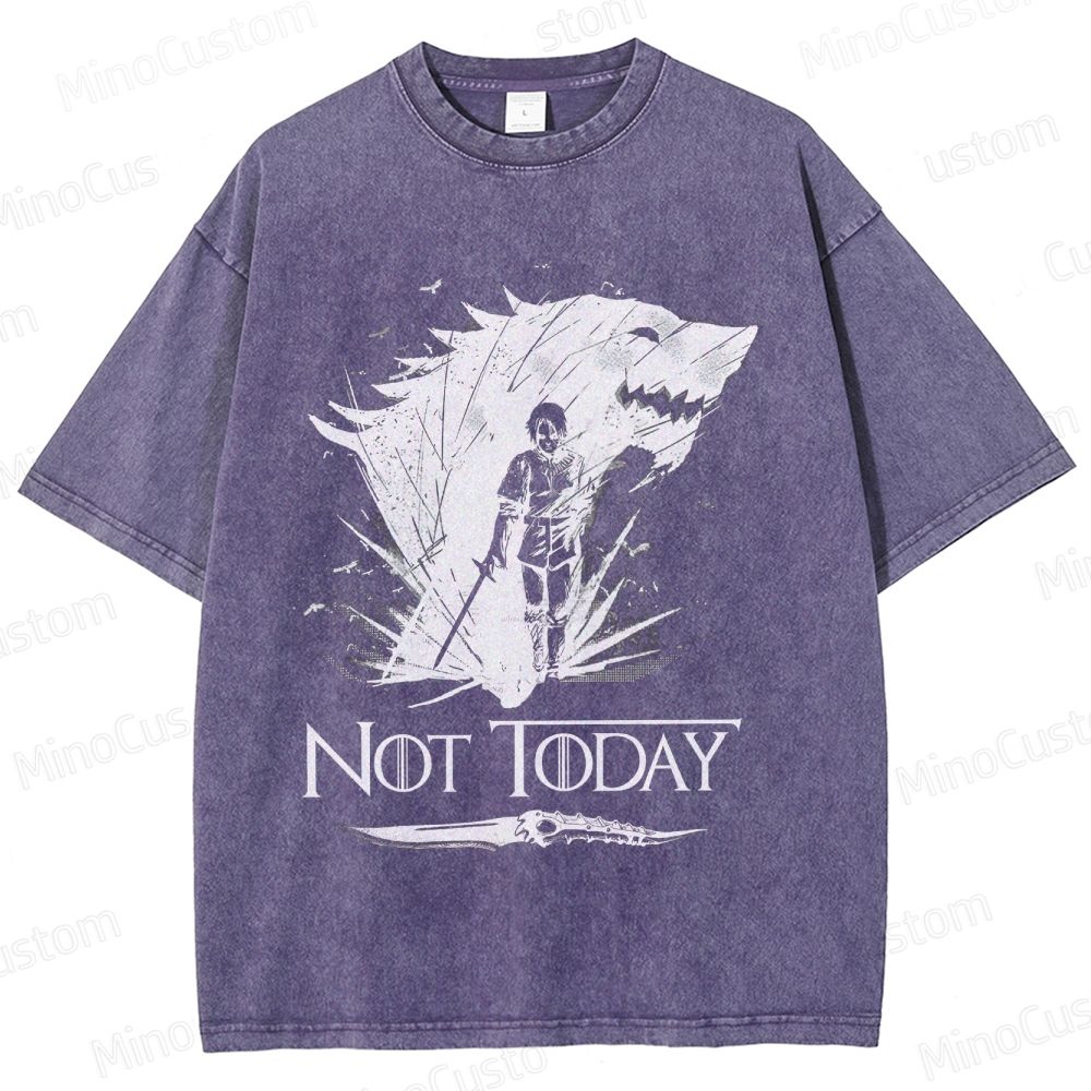 Game of Thrones "Not Today" Washed T - shirt