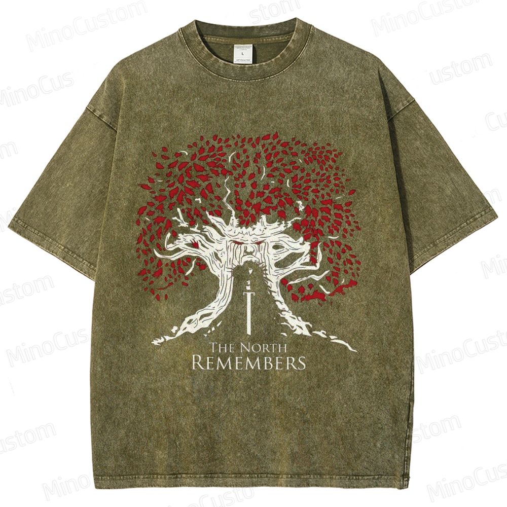 Game of Thrones "The North Remembers" Washed T - shirt