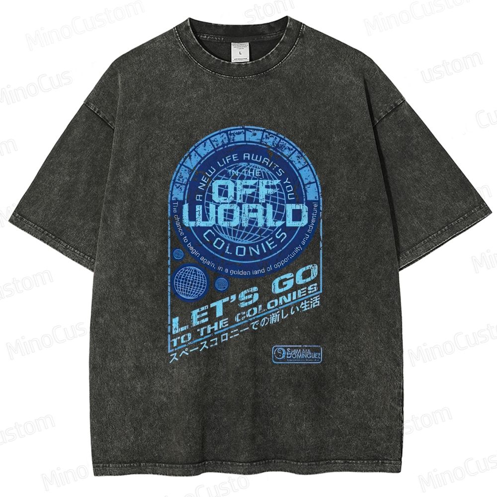 Blade Runner Off - World Colonies Washed T - shirt