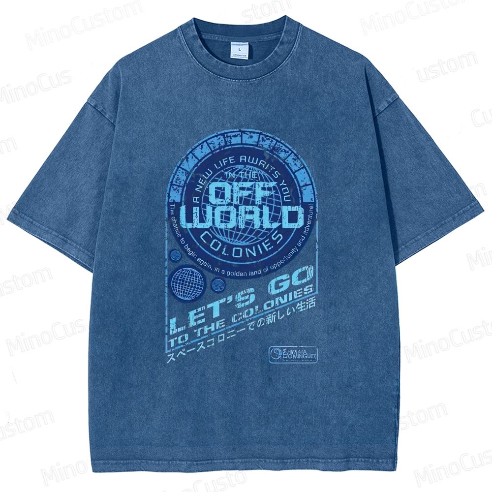 Blade Runner Off - World Colonies Washed T - shirt