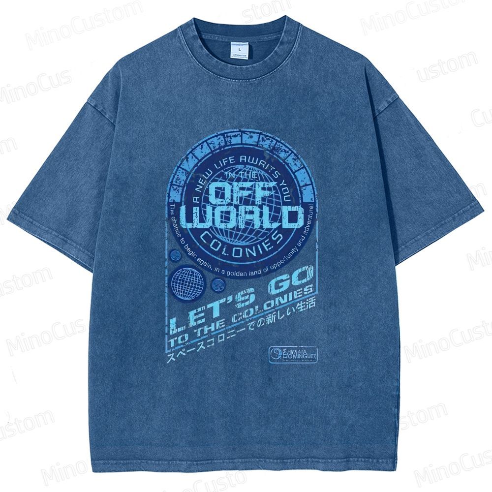 Blade Runner Off - World Colonies Washed T - shirt