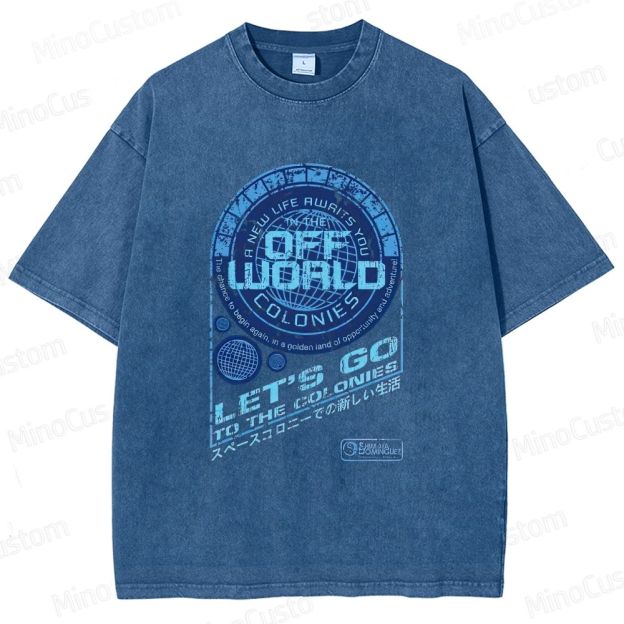 Blade Runner Off - World Colonies Washed T - shirt