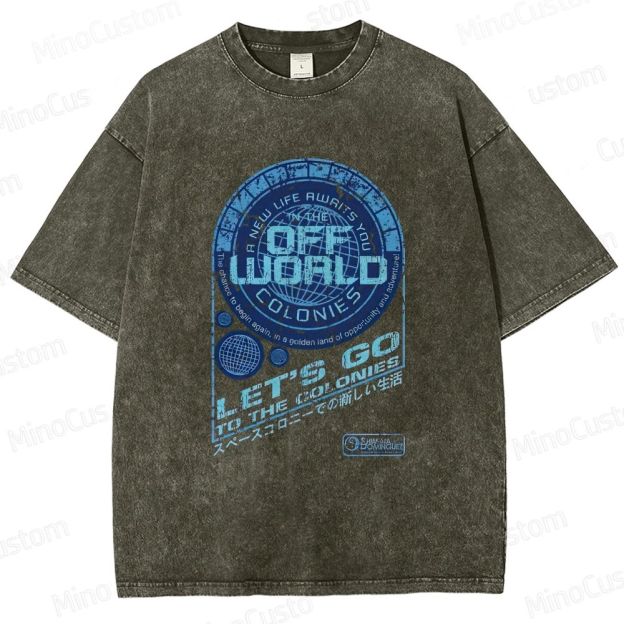 Blade Runner Off - World Colonies Washed T - shirt