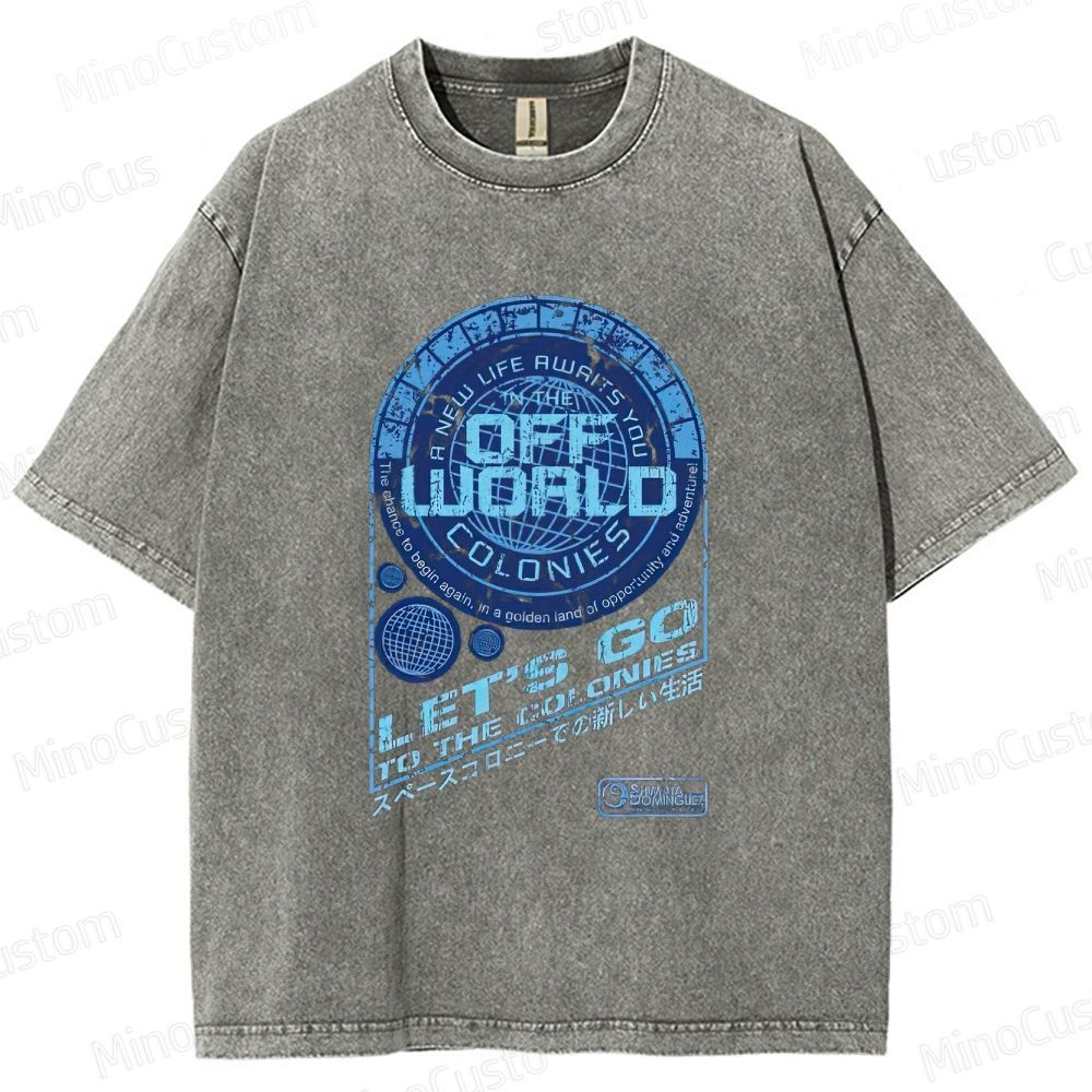 Blade Runner Off - World Colonies Washed T - shirt