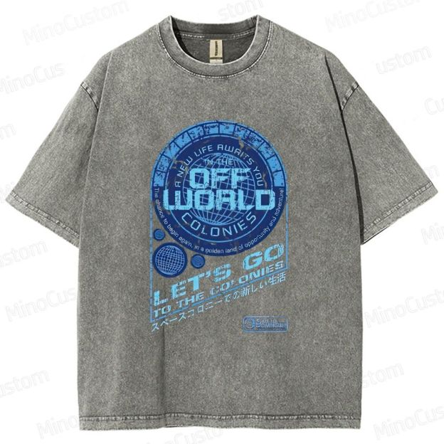 Blade Runner Off - World Colonies Washed T - shirt