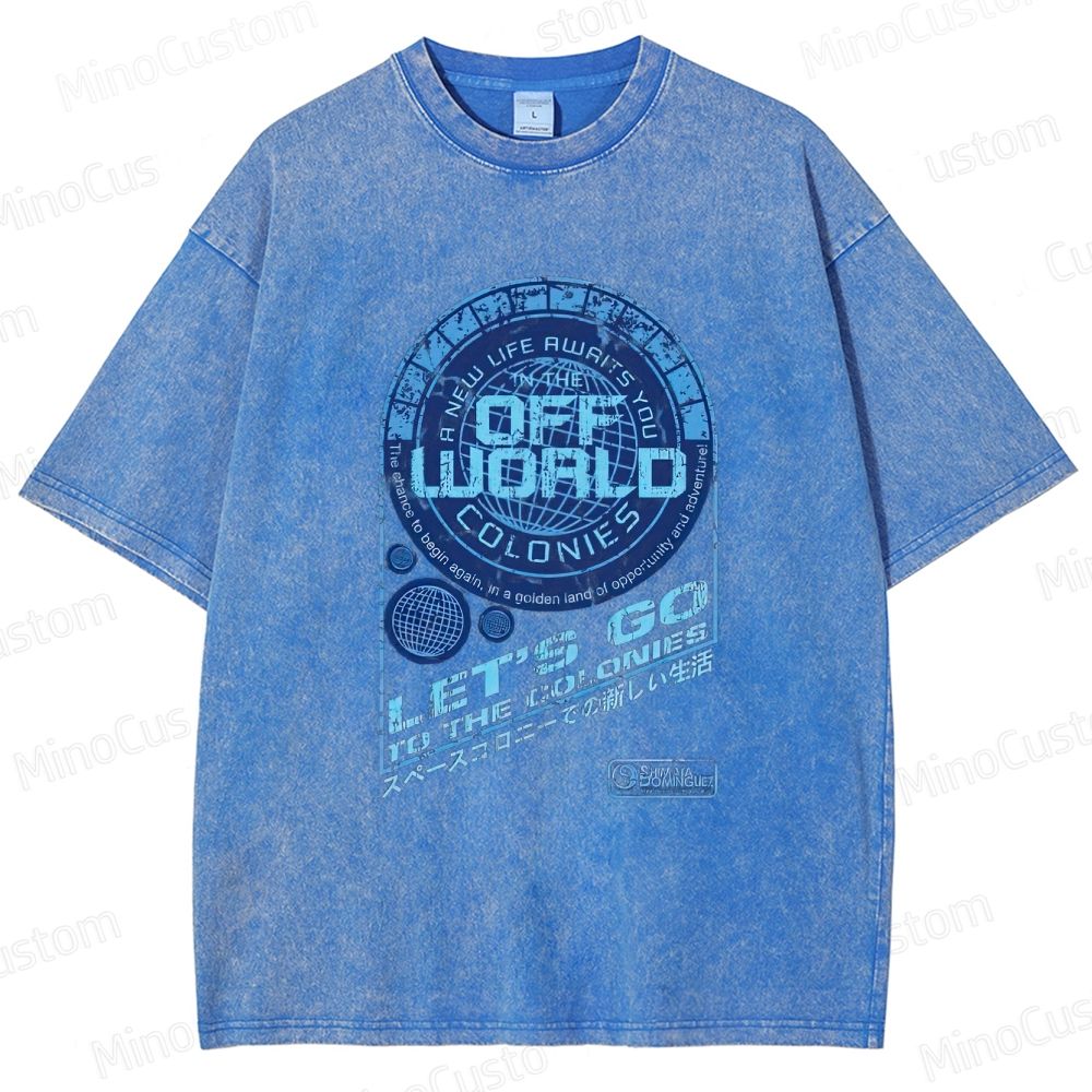 Blade Runner Off - World Colonies Washed T - shirt