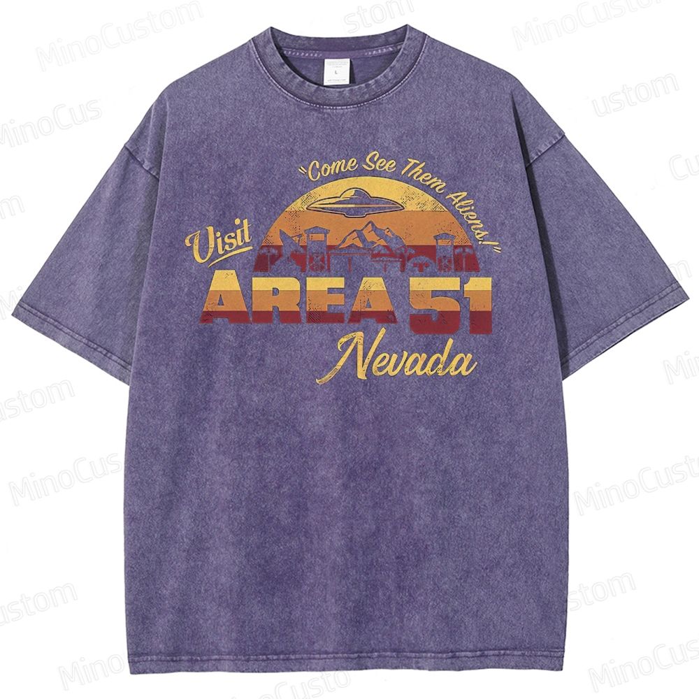Area 51 Alien Washed T-Shirt