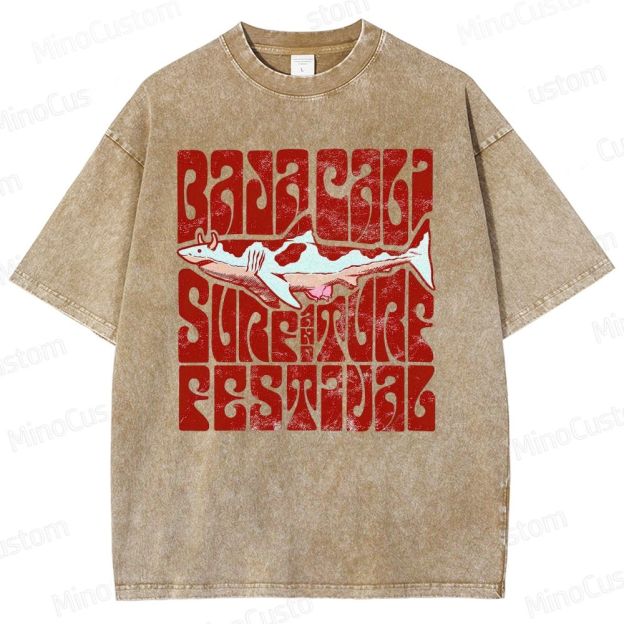 Baja Cali Surf & Turf Festival Washed T-Shirt 