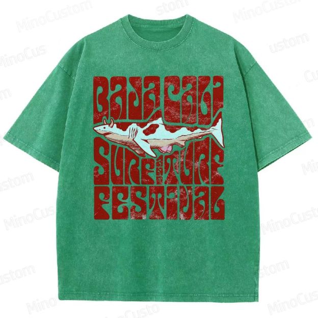 Baja Cali Surf & Turf Festival Washed T-Shirt 