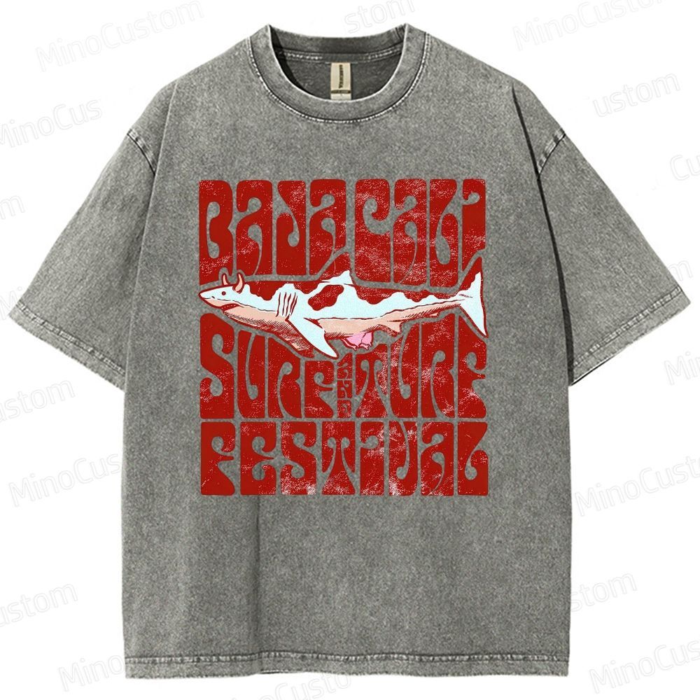 Baja Cali Surf & Turf Festival Washed T-Shirt 