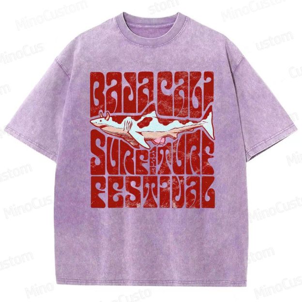 Baja Cali Surf & Turf Festival Washed T-Shirt 
