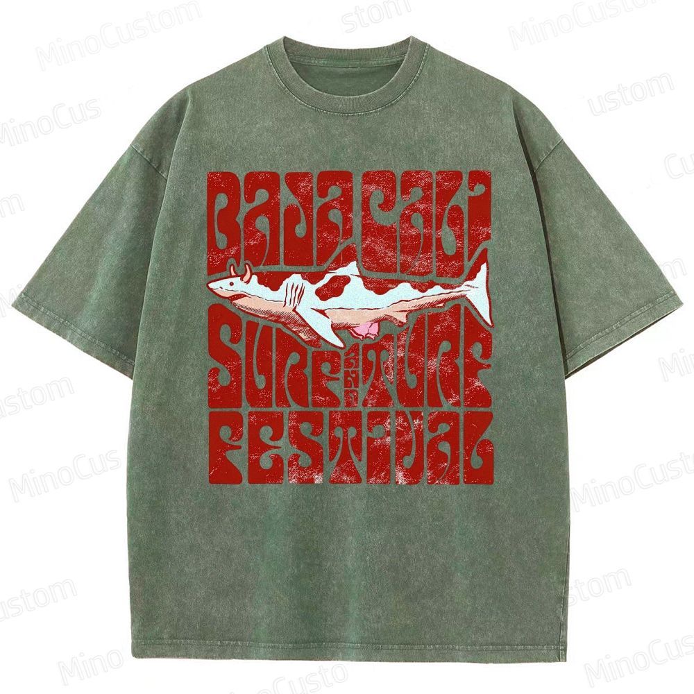 Baja Cali Surf & Turf Festival Washed T-Shirt 