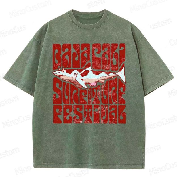 Baja Cali Surf & Turf Festival Washed T-Shirt 