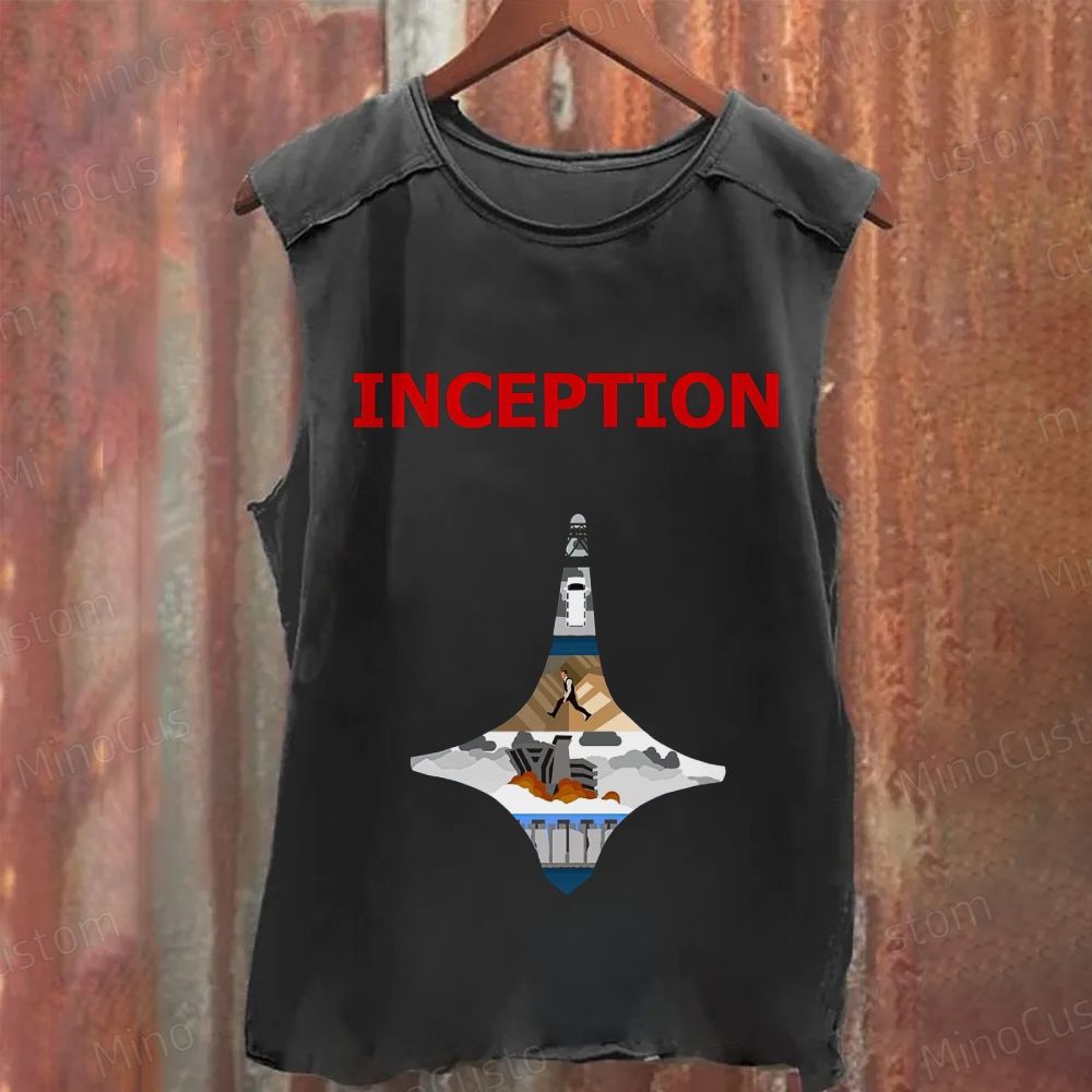 Inception Movie Washed Tank Top
