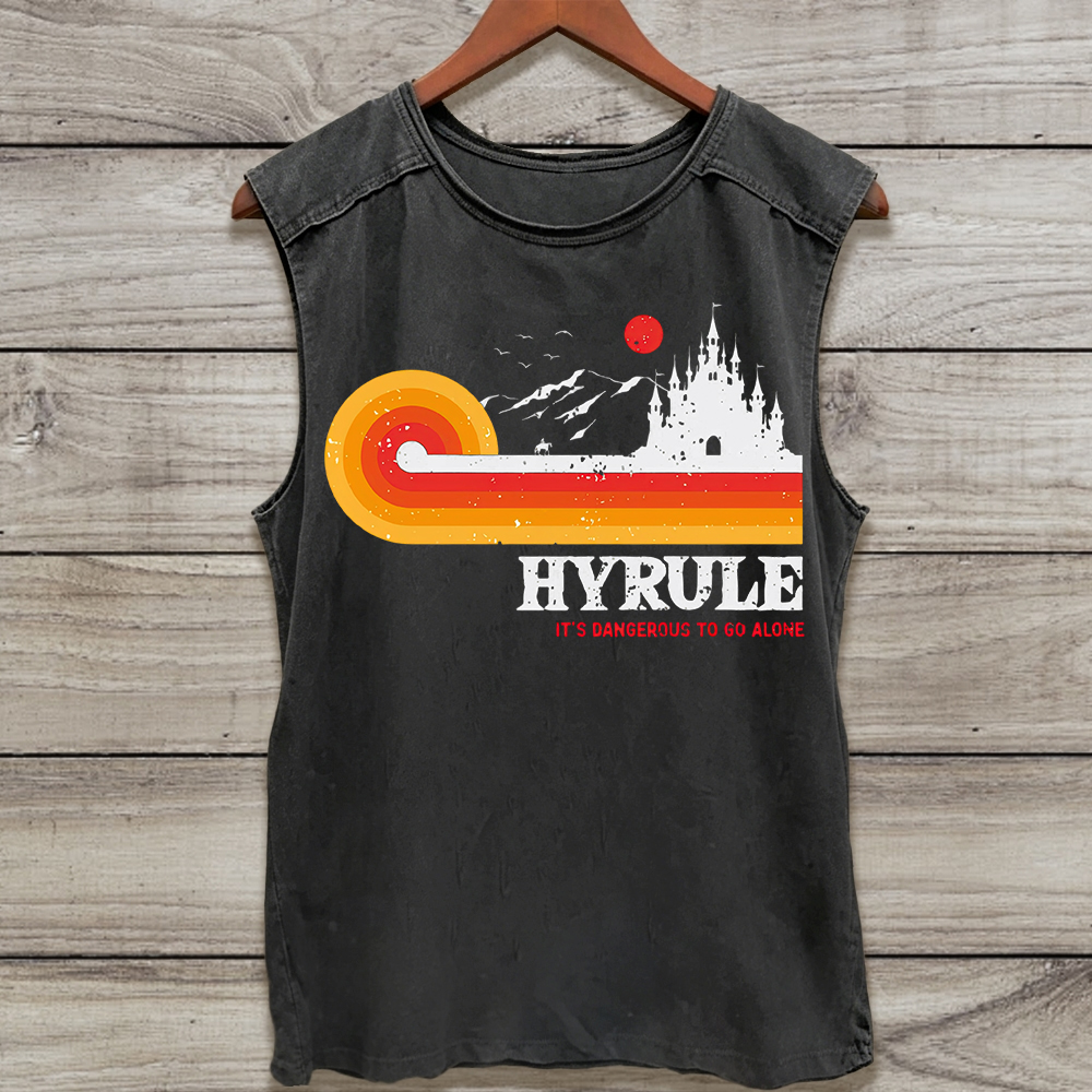 It's Dangerous To Go Alone Washed Tank Top 