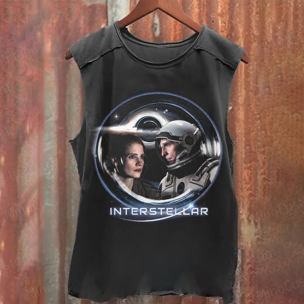 Interstellar Movie Washed Tank Top