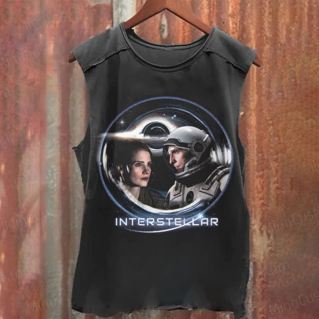 Interstellar Movie Washed Tank Top