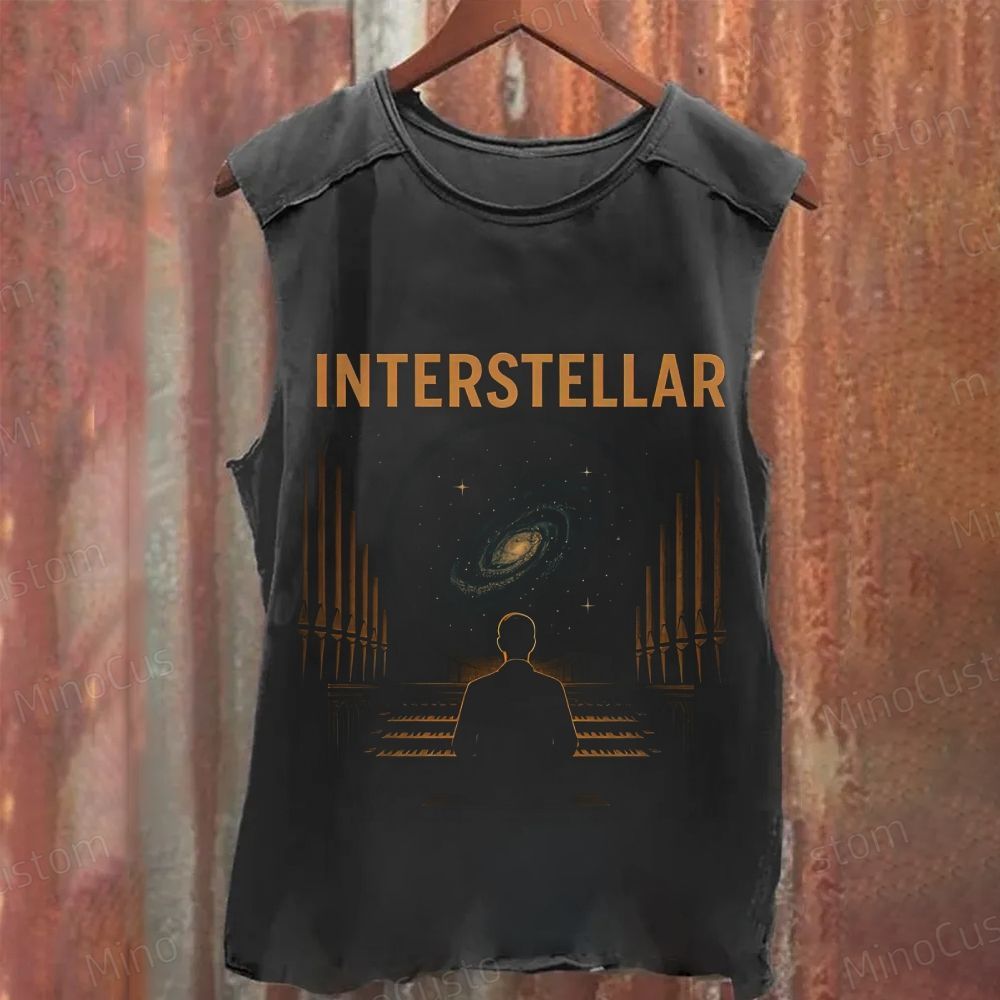 Interstellar Movie Washed Tank Top